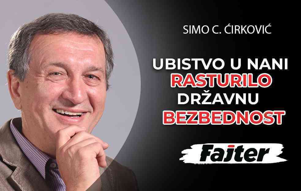 SIMO C. ĆIRKOVIĆ: UBISTVO U NANI RASTURILO DRŽAVNU BEZBEDNOST (VIDEO)